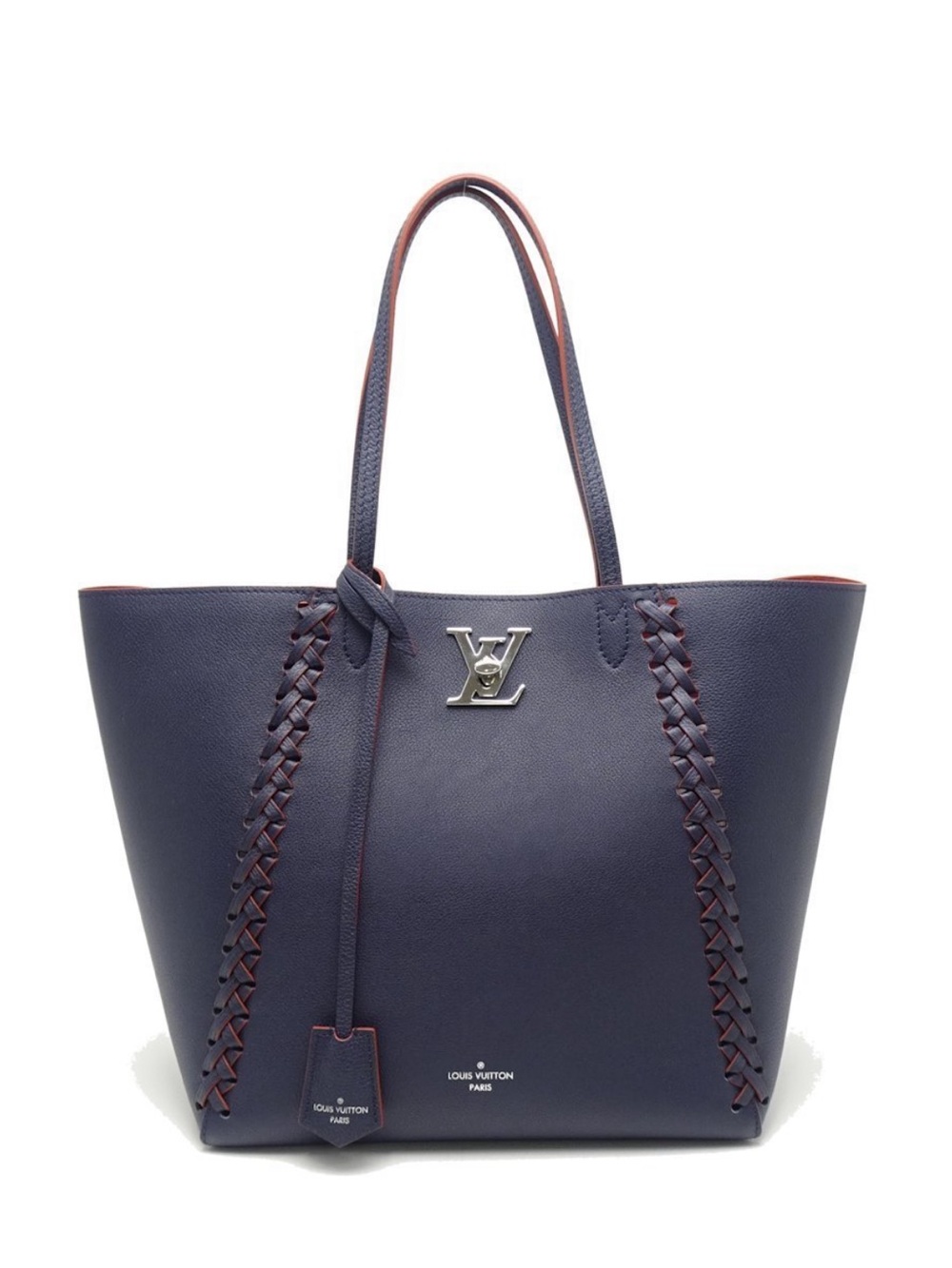 Louis Vuitton lockme canvas tote with braids 2017